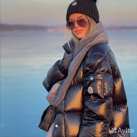 Пуховик moncler maya длинный