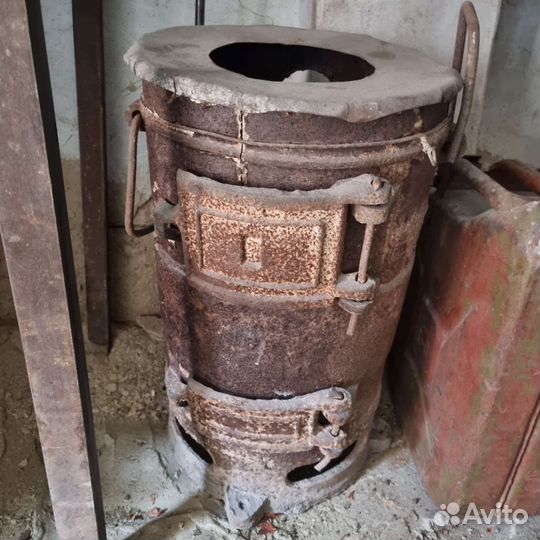 Печь буржуйка чугунная СССР