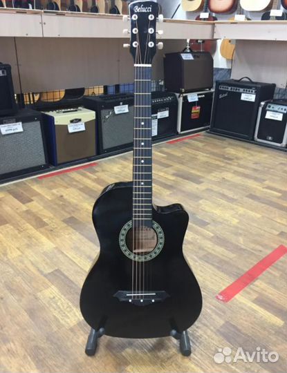 Гитара акустическая Belucci BC 3810 BK c чехлом