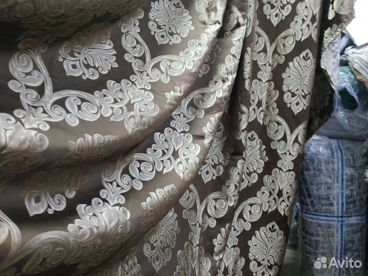 Шторы жаккард широкие