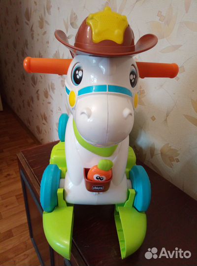 Лошадка Baby Rodeo 3-в-1: качалка, каталка