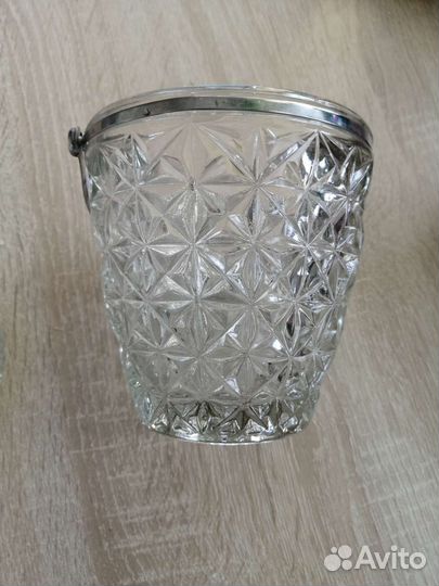 Хрустальная конфетница СССР бронь