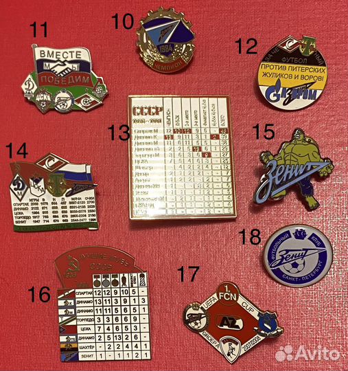 Коллекция значков Зенит