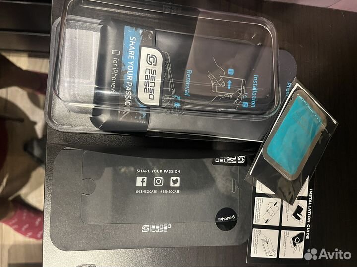 Чехол на iPhone 6 s + защитное стекло