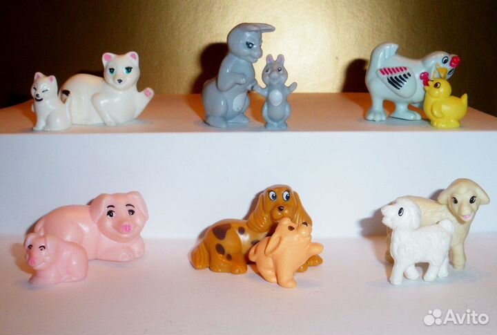 Киндер серии животные с детенышами, семейки ферма