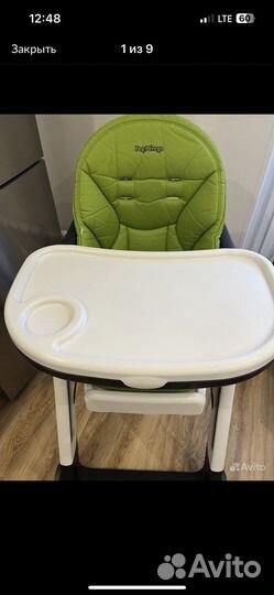 Детский стульчик для кормления peg perego