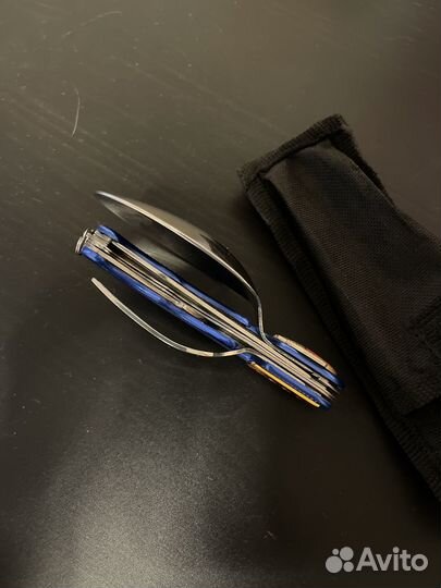 Складной нож ложка вилка СССР новый