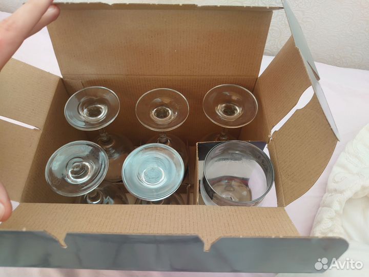 Фужеры стеклянные