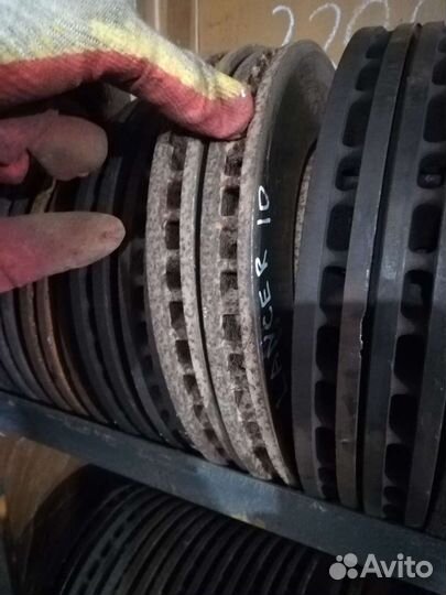 Тормозные диски передние митсубиси лансер 10