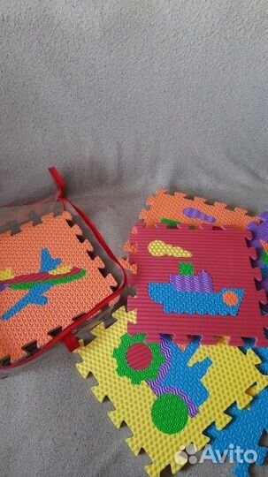 Большой мягкий коврик-пазл