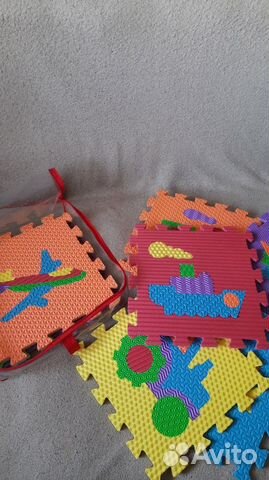 Большой мягкий коврик-пазл