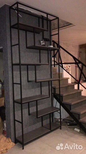 Полки стеллажи в стиле лофт