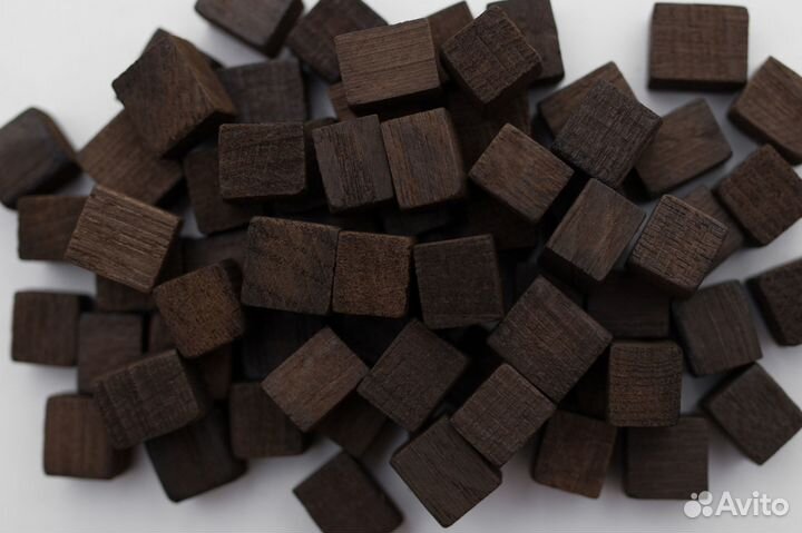 Кубики дубовые сильный обжиг 100 г