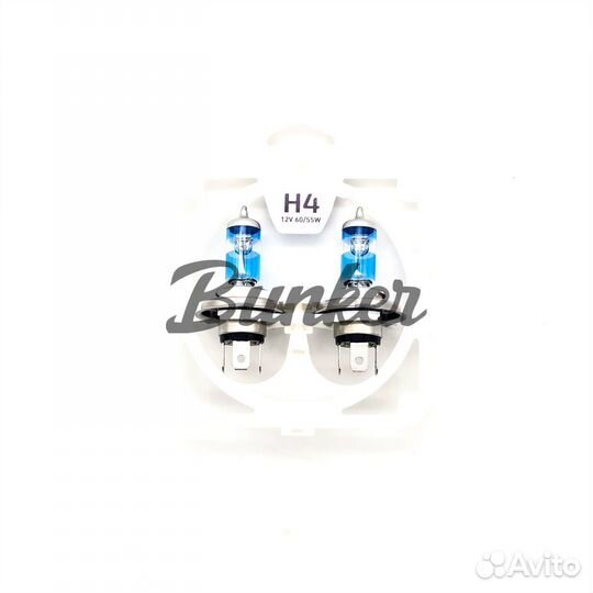 Автолампы MTF Н4 12V 55w Argentum+80 4000K