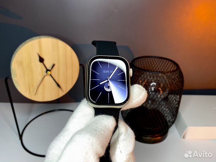 Apple watch series 9 чёрный ремешок