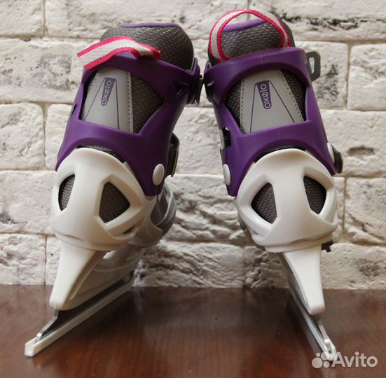 Коньки ледовые детские раздвижные FIT100 Oxelo