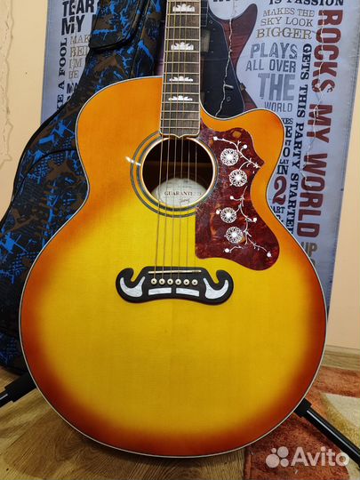 Gibson jumbo200 новая гитара акустика 42 дюйма