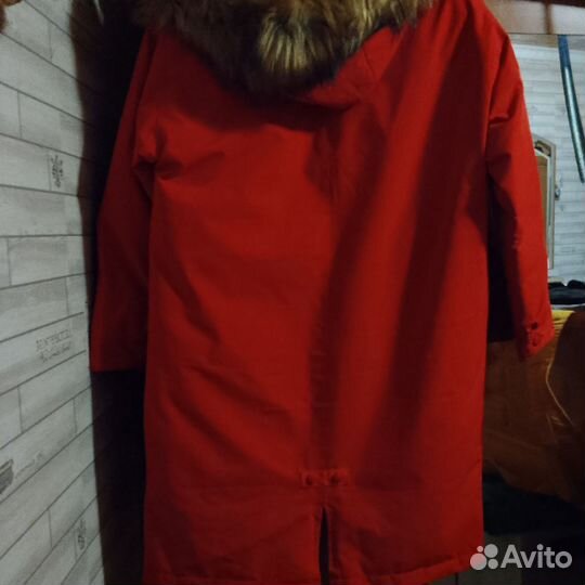 Пальто женское 48 50 красное