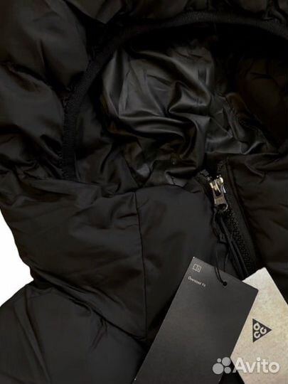 Куртка пуховик nike acg черная