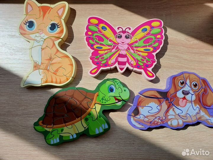 Детские деревянные пазлы