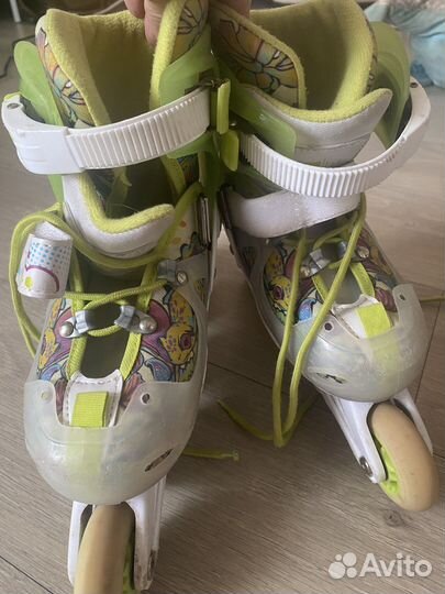 Роликовые коньки детские раздвижные 30 33