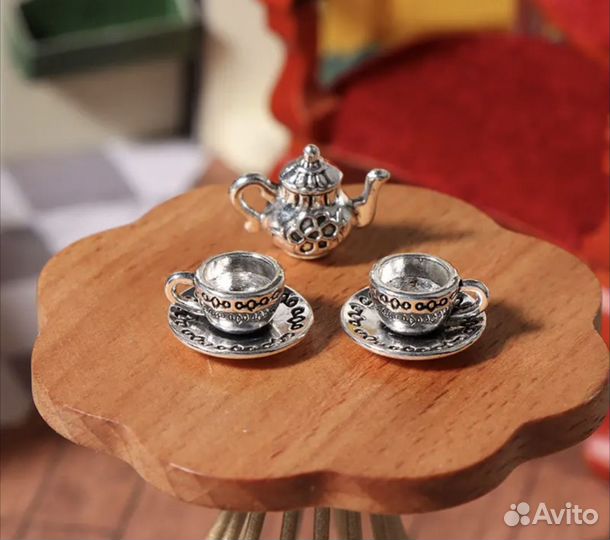 Миниатюрный чайный набор новый