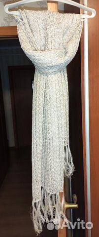 Палантин ажурный, вязаный. Новый