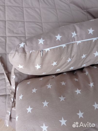 Подушка для беременных валик на завязках