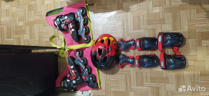 Роликовые коньки ReAction RNB-BR-29-33 набор