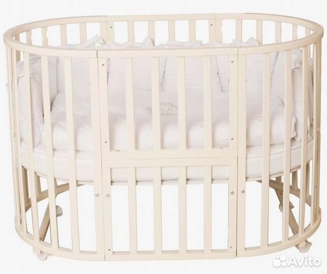 Детская кроватка трансформер 7 в 1 с маятником