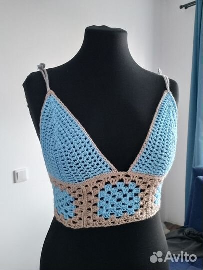Все 4 топа за 600. Вязаный топ / лиф