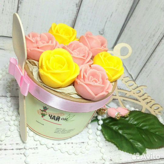 Подарочные наборы с шоколадом и чаем ручной работы