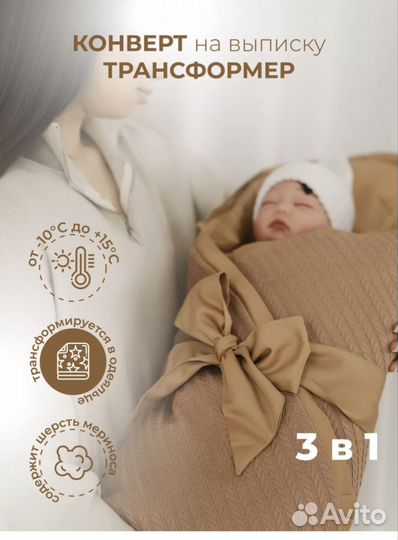 Конверт на выписку весна