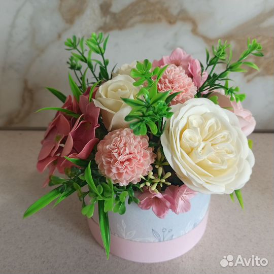 Букет из мыльных цветов на подарок