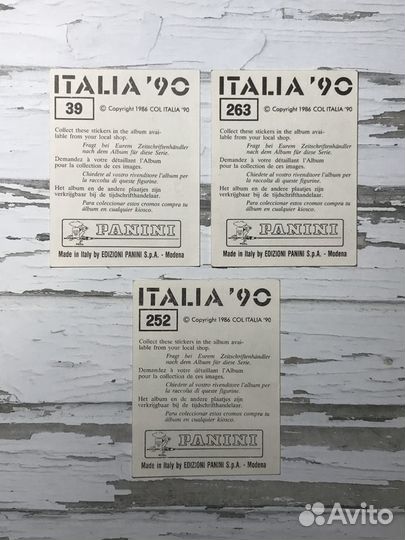 Italia 1990. Panini