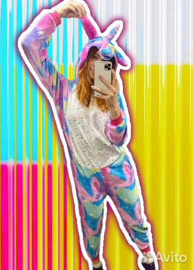 Пижама Кигуруми М (44-46) Единорог