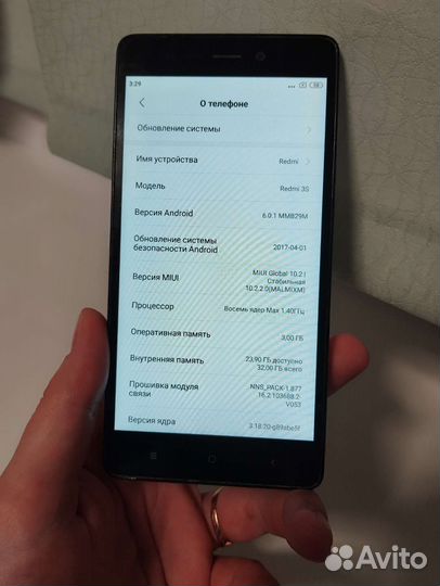 Телефон Xiaomi redmi 3s