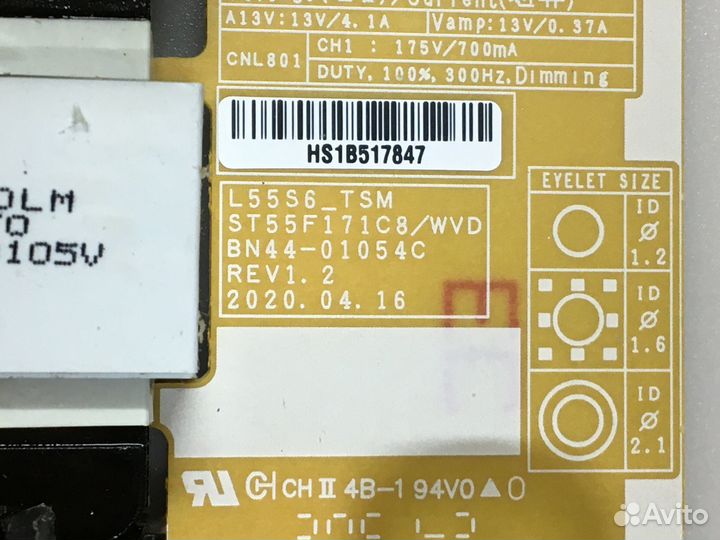 L55S6 TSM BN44-01054C samsung UE55TU7560U