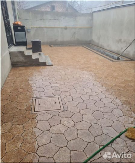 Тотуарная плитка каменный цветок