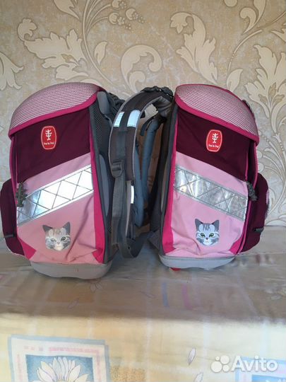 Ранцы для близнецов б/у Hama Kitty+ мешок для обув