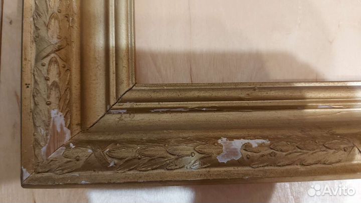 Багет старинный рама деревянная под реставрацию
