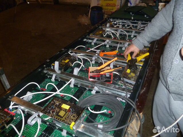 Ремонт светодиодных табло - бегущая строка