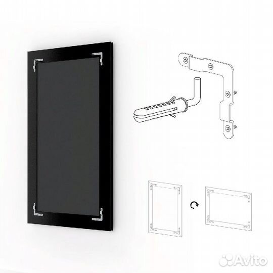 Зеркало Evoform Exclusive 100х70 Барокко золото