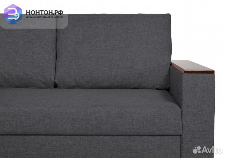 Диван угловой дельфин Тайлер темно-серый