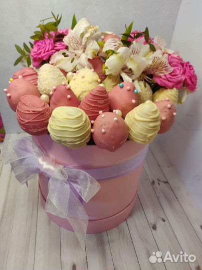 Букет из клубники в шоколаде