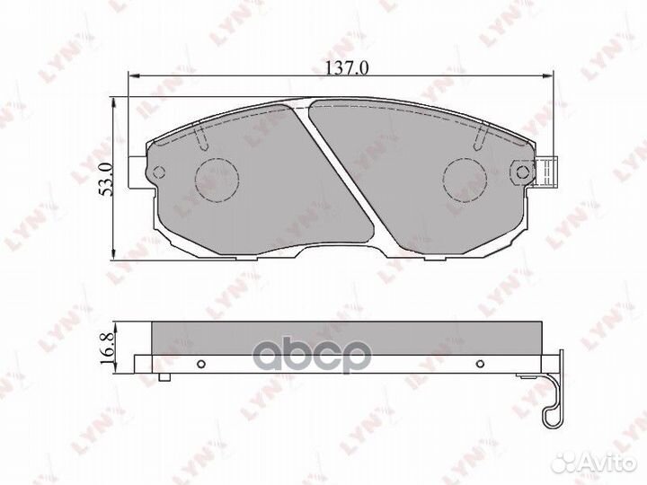 Колодки тормозные дисковые перед BD-5701