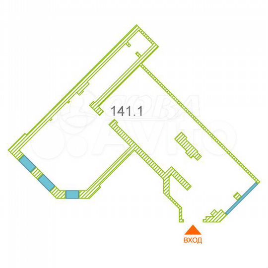 Продам торговое помещение, 141.1 м²