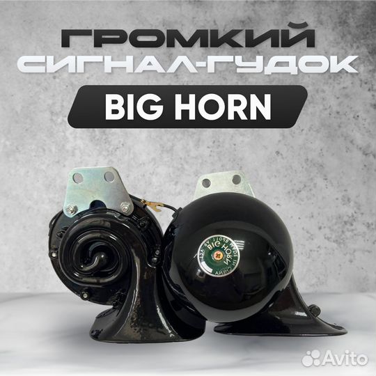 Звуковой сигнал big horn улитка