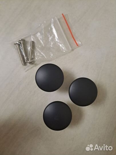 Ручка кнопка мебельная 3 шт. металл