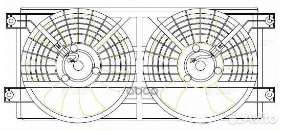Вентилятор радиатора Ssang Yong Kyron (05) /Act